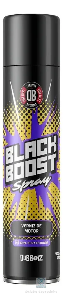 Verniz de Motor aerossol 400ML Black Boost Dub Boyz