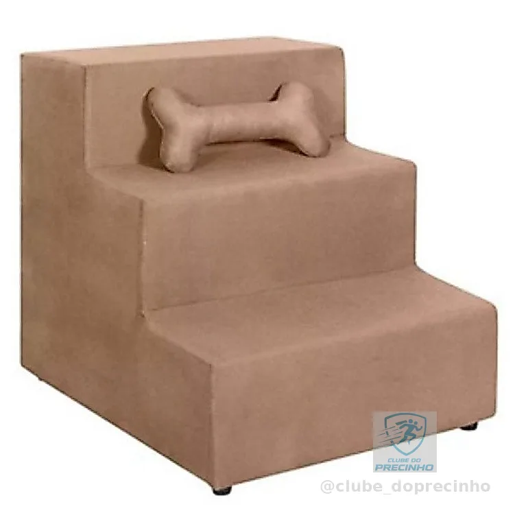 Escada Escadinha Para Pet 3 Degraus Gato e Cachorro