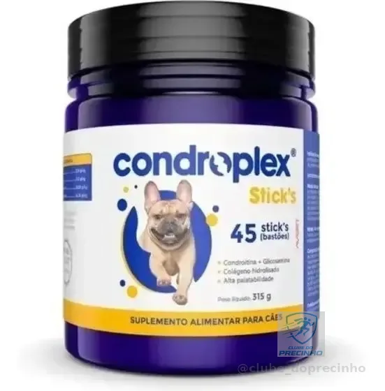 Condroplex Sticks 315g Articulação Avert C/ 45 Bastões
