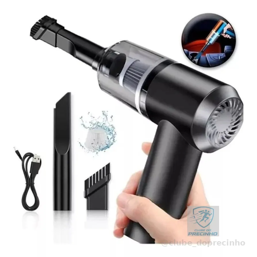 Mini Aspirador De Pó 3 em 1 a Vacuo Usb Portátil Recarregavel -SE8010