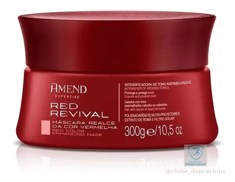 Máscara Amend Red Revival Realce Da Cor Vermelha 300g