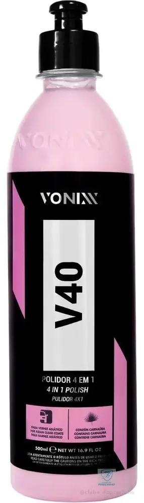 Polidor Corte Refino Lustro Protecao 4 Em 1 V40 500ml Vonixx