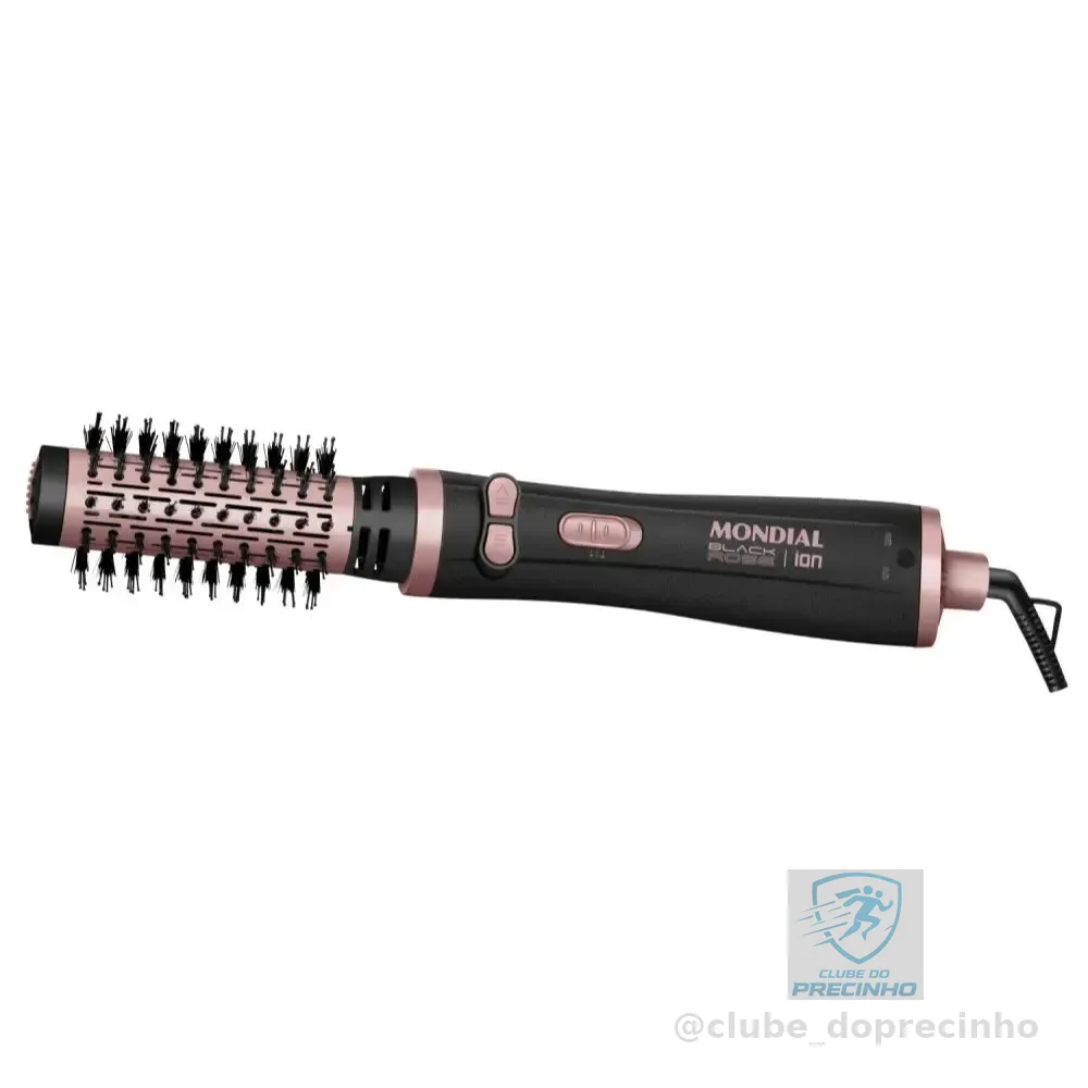 Escova Rotativa Ceramica Tourmaline Ion Golden Rose ERB-01 Mondial