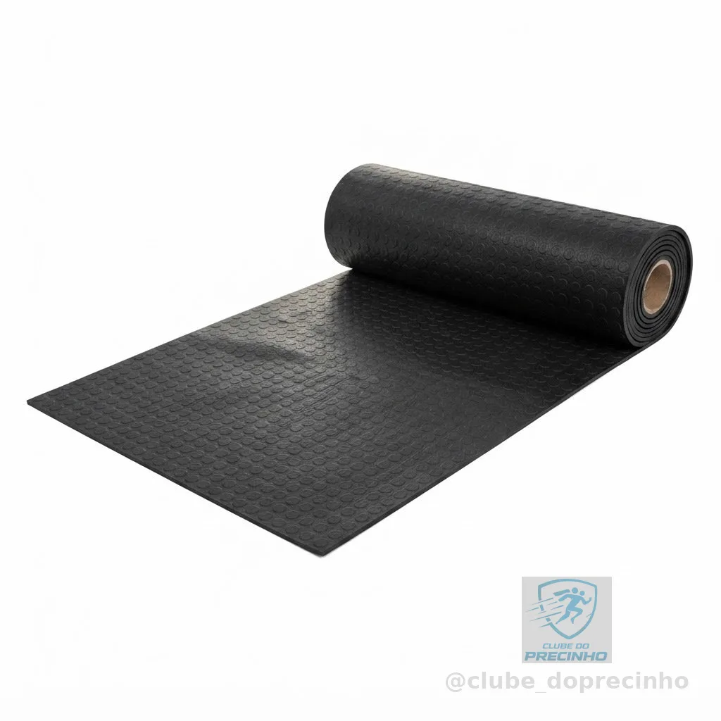 Rolo Piso/Tapete Moeda 3mts Comp. X 80cm Larg. Antiderrapante - Banheiro/Pets