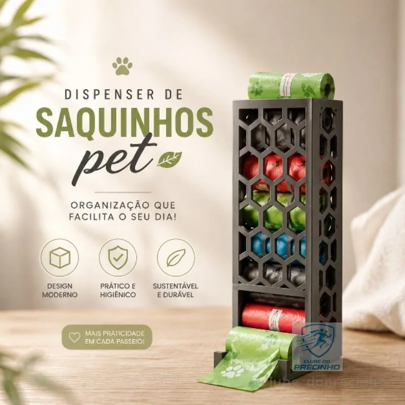 Organizador de Saquinhos Higiênicos cachorro gato | saquinho pet | cata caca | coletor de fezes | cata coco