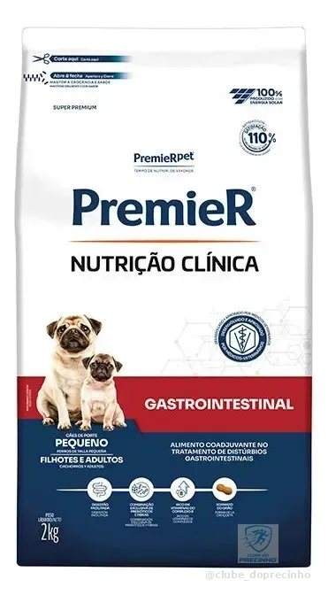 Premier Clínica Cães Gastrointestinal Pequeno Porte 2 Kg