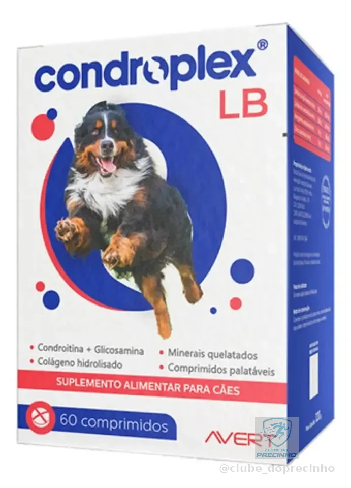 Avert Condroplex Lb 120g 60 Comprimidos Suplemento Cães