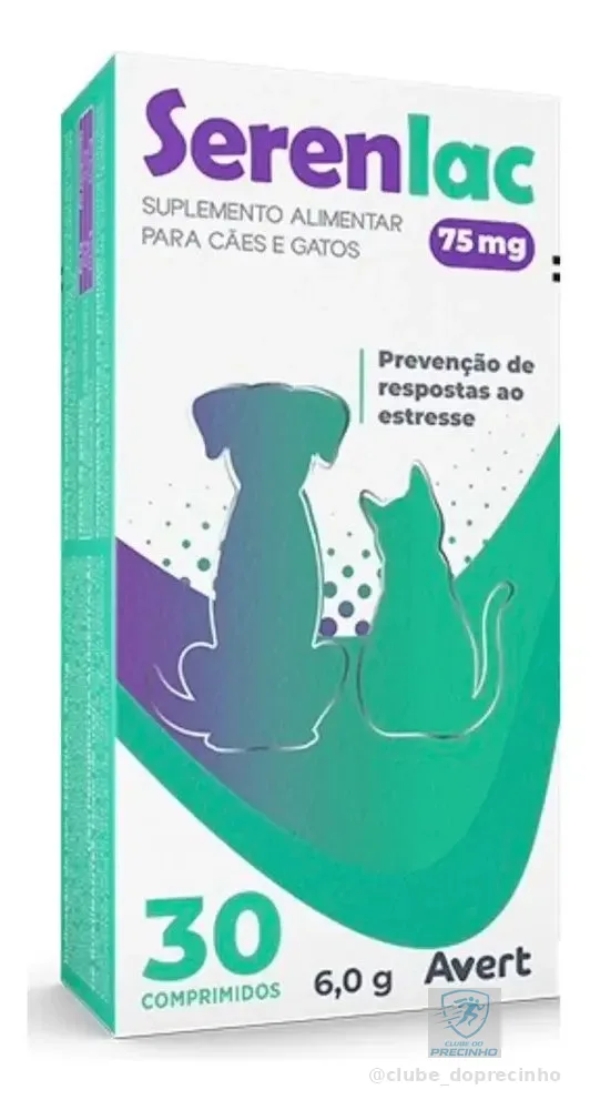 Serenlac 75mg C/30 Comprimidos Suplemento Ansiolítico Avert