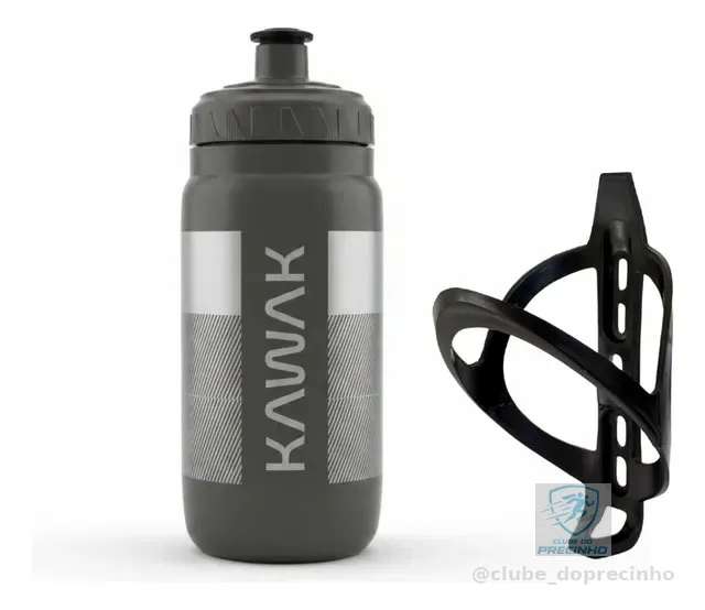 Kit Bike Garrafa Squeeze Caramanhola 560ml Com Suporte Top