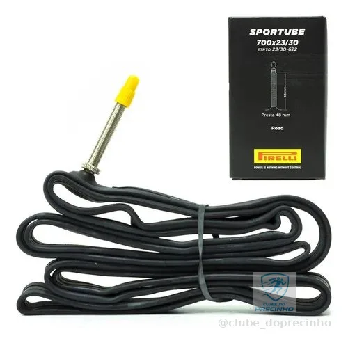 Câmara De Ar Pirelli Sportube 700x23/30 Presta 48mm