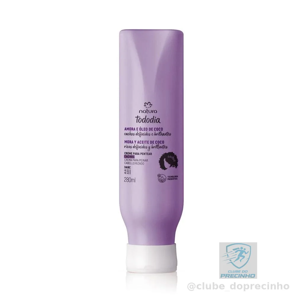 Creme para Pentear Cachos Tododia Amora e Óleo de Coco 280ml