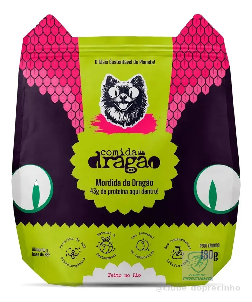 Petisco Para Cães Mordida De Dragão - 180g