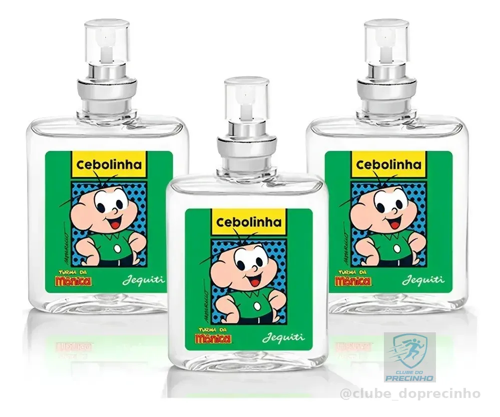 Kit 3 Perfume Infantil Cebolinha Jequiti 25ml Turma Da Monica