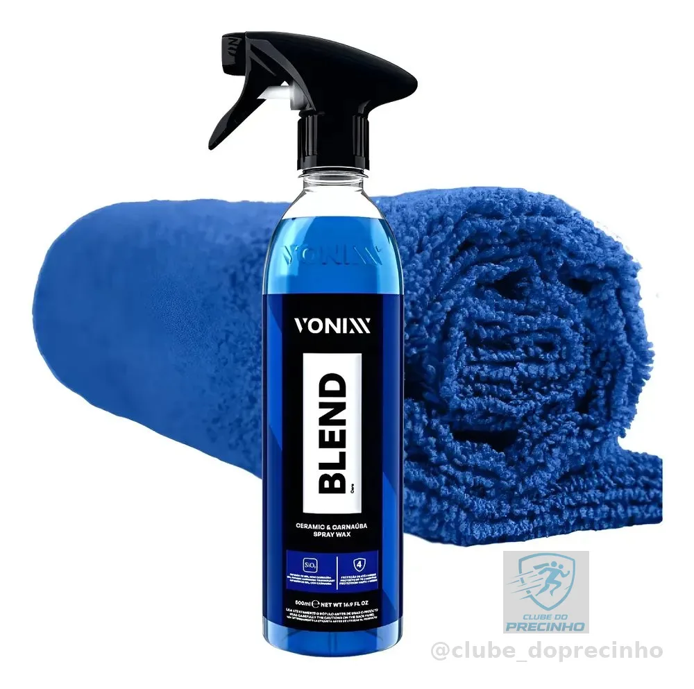 Cera Líquida Blend Spray Carnaúba Vonixx 500ml com Toalha Microfibra