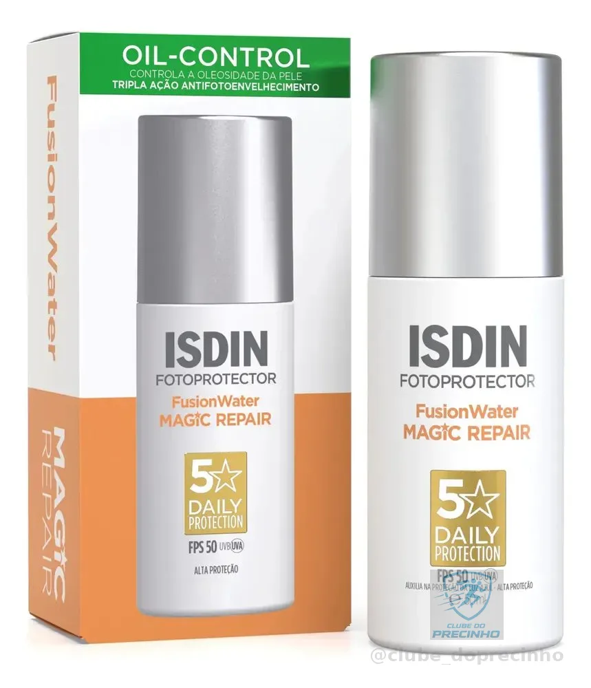 ISDIN Protetor Solar Facial Anti-Idade Fusion Water Magic Repair FPS 50 - 50ml