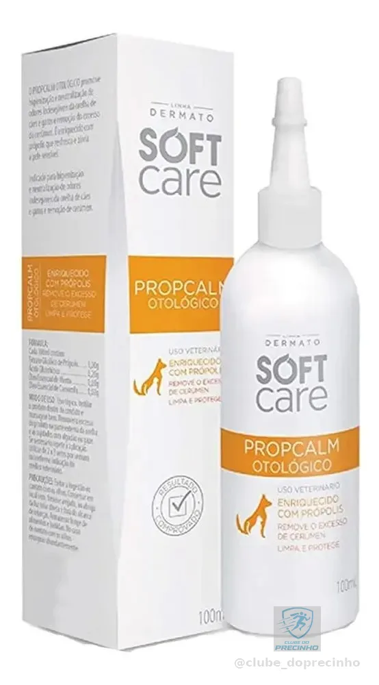 Solução Petsociety Soft Care Propcalm Otológico 100ml