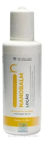 Nanobalm 100ml Pele Irritada Cães Gatos Wesen Green
