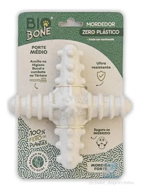 Mordedor Natural P/ Cães Pet Biobone Asterisco Resistente G