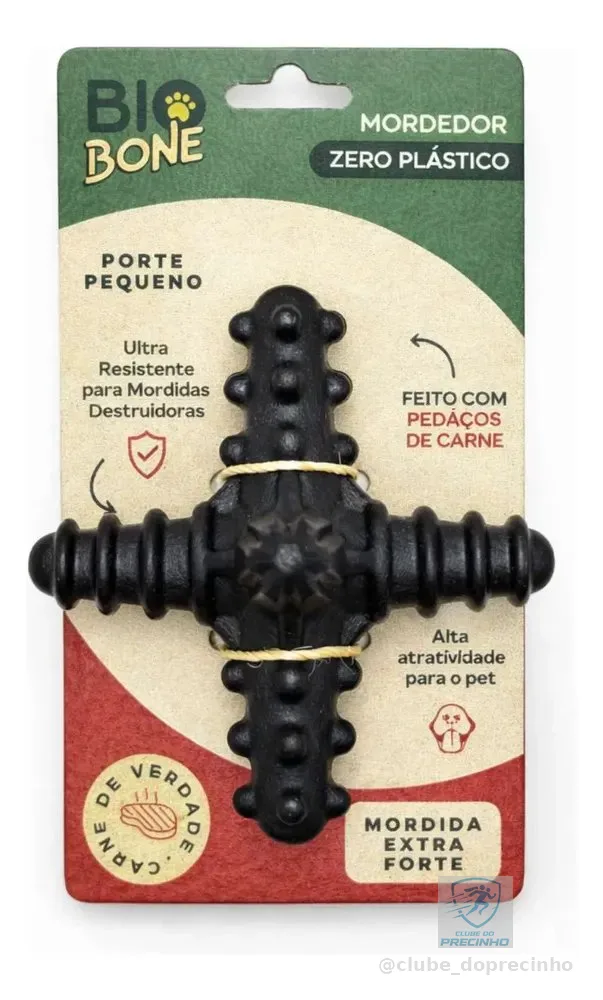 Mordedor Natural Para Cães Pet Biobone Asterisco Carne P