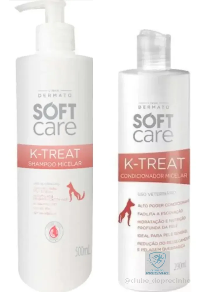 01 Shampoo K Treat 500ml E 01 Condicionador K Treat 290ml