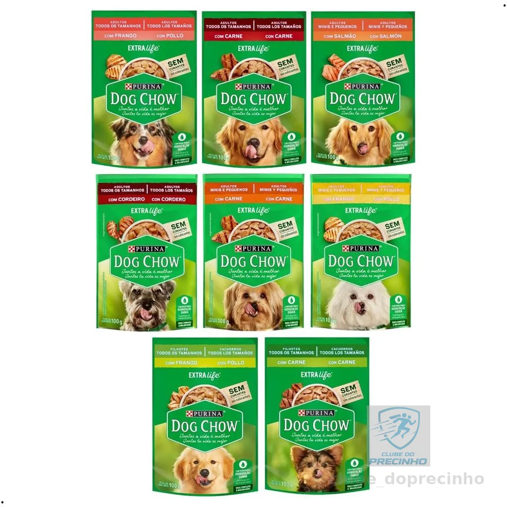 Kit 15 Sachês Dog Chow Ração Úmida Cachorro Sachê para Cachorro Sachê Dog Chow Caixa Sache Cachorro