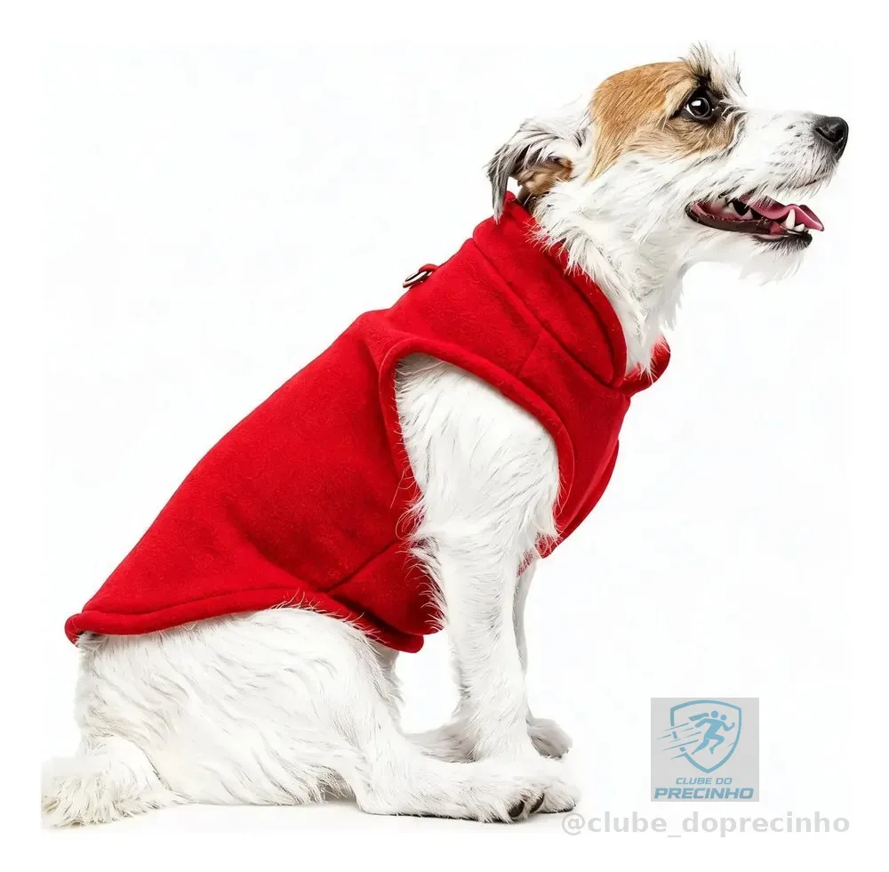 Roupa Roupinha Soft Para Cachorro Médio Grande Inverno G Vermelho&xl