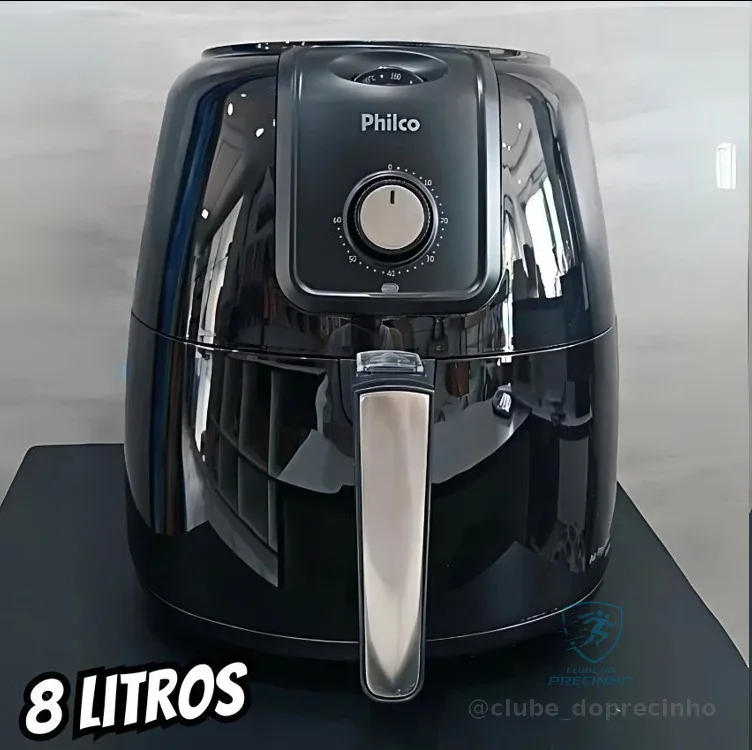 Fritadeira Air Fryer Philco 8,1l Sem Óleo Pfr13p Preto 220v