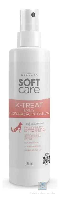 Spray Hidratante Pet Pele Sensível K-treat Soft Care 100ml