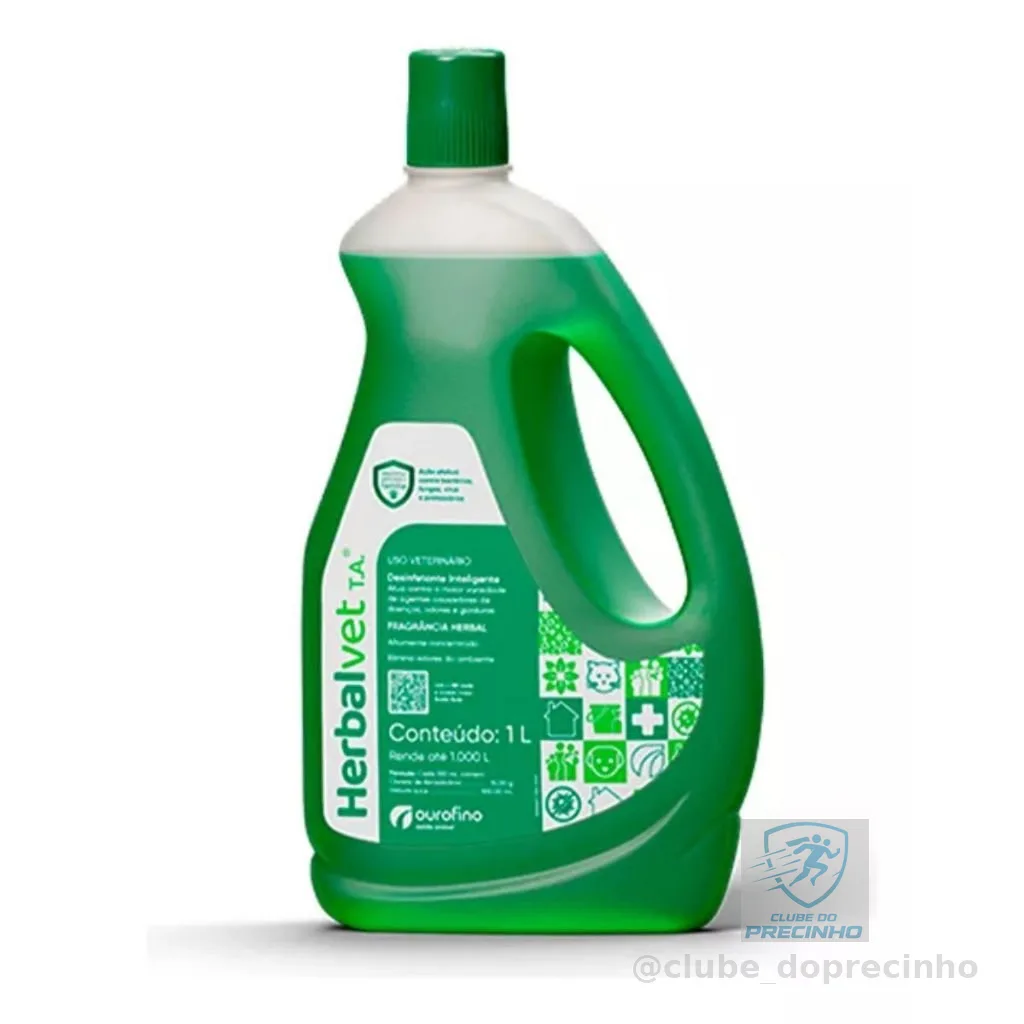 Desinfetante Herbal Vet Bactericida Concentrado 1L Herbalvet