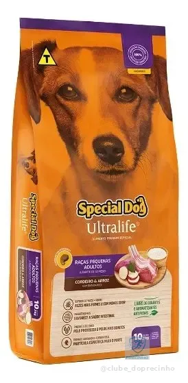 Ração Special Dog Ultralife Raça Peq. Adulto Cordeiro 10,1kg