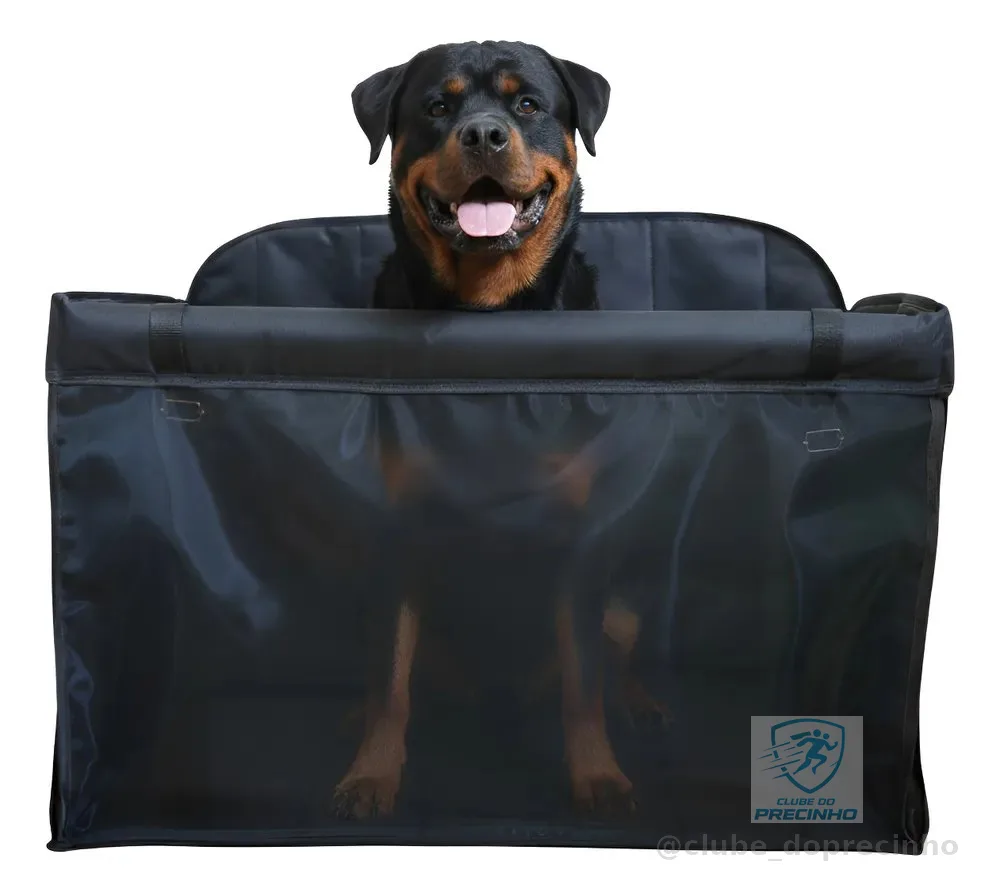 Cadeira Assento Carro Para Cães De Porte Grande Até 50kg Preto