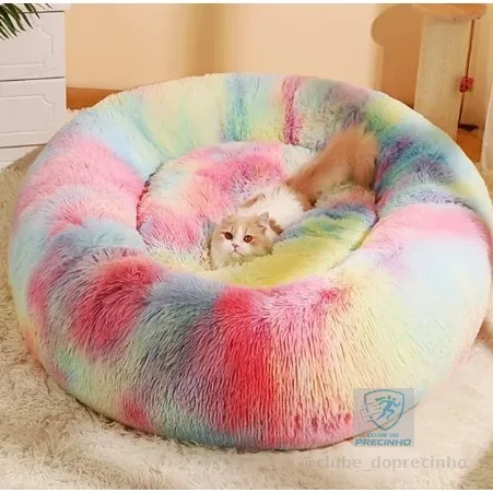 caminha pet nuvem colorido tie day rosa cachorro gato antialérgico vários tamanhos