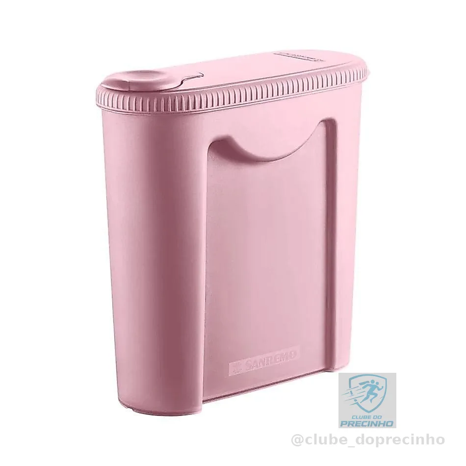 Porta Ração Rosa 2,35L Pet Sanremo