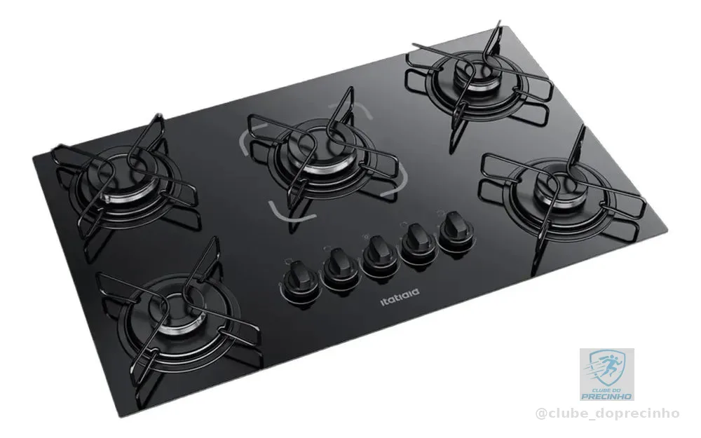 Cooktop Fogão Itatiaia Essencial 5 Bocas Bivolt Preto Preto 127/220v