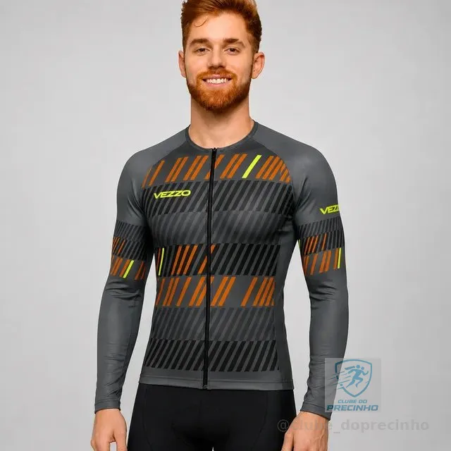 Camisa Ciclismo Bike Speed Mtb Elite Vezzo Manga Longa