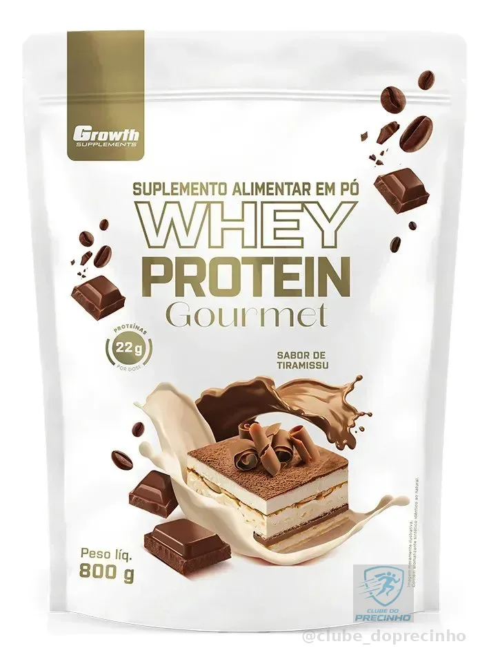 Whey Protein Gourmet 800g Growth Supplements - Tiramisu