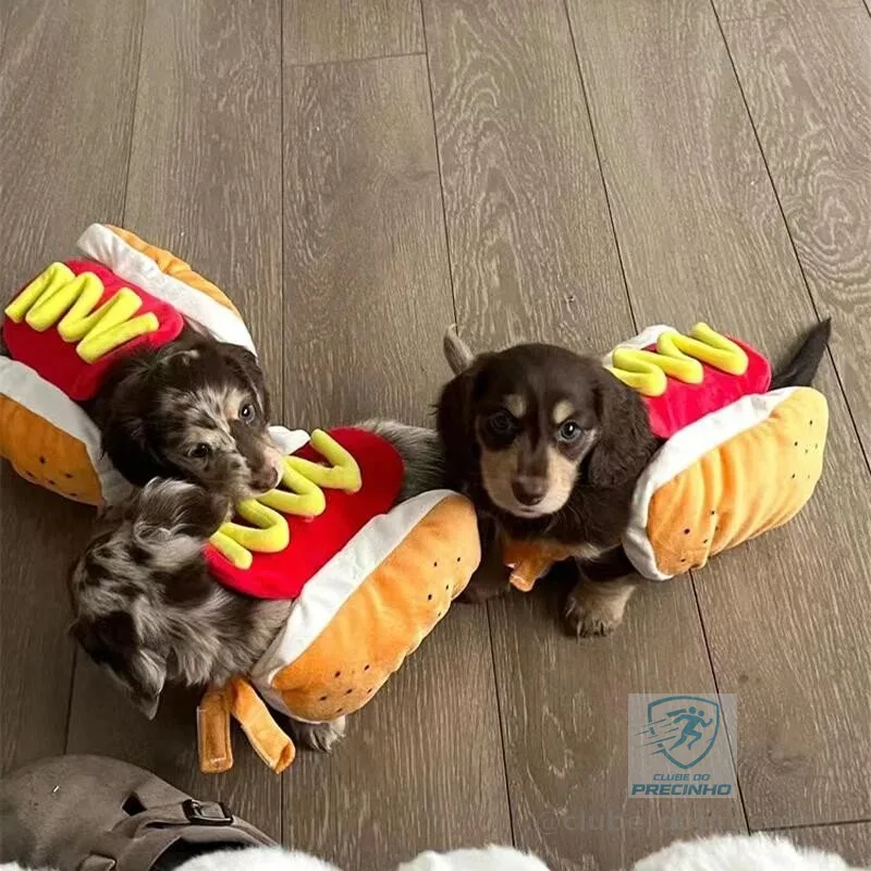 Engraçado Trajes De Cachorro De Halloween Em Forma-Quente Salsicha De Dachshund Roupas Ajustáveis Vestuário Para Animais
