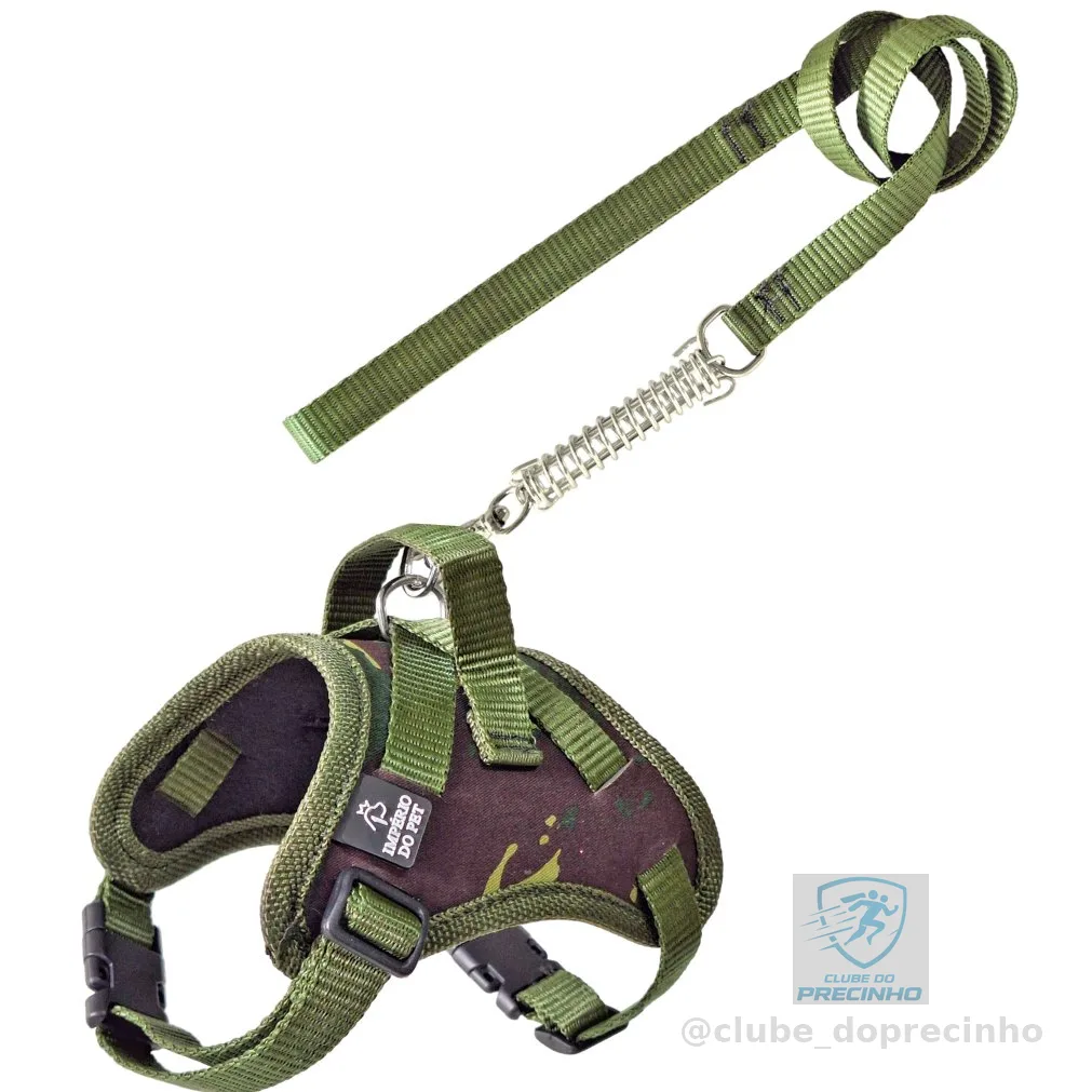 Peitoral de passeios  para cachorros pequenos -Shih Tzu -Pug -Fox Paulistinha -Poodle