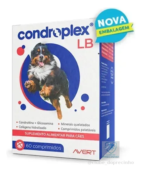 Condroplex Lb Suplemento Alimentar Para Cães Grandes 60 Comprimidos