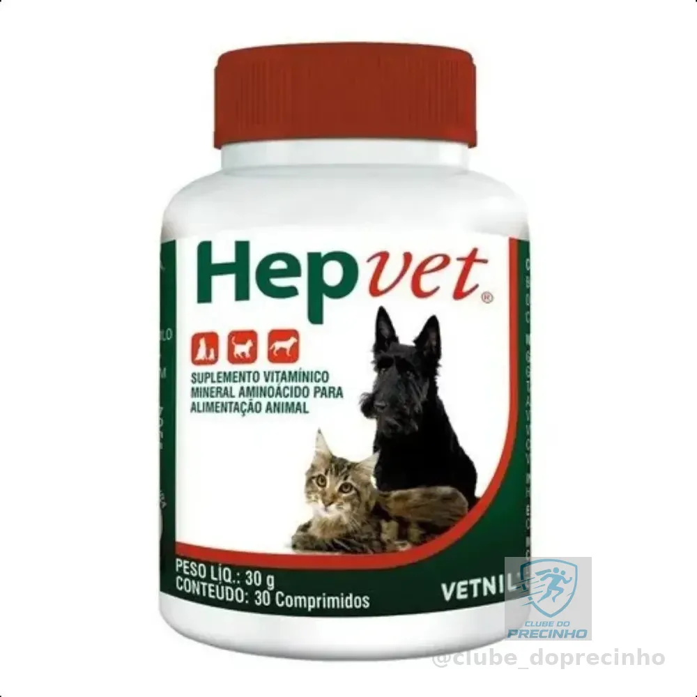 Hepvet - 30 Comprimidos - Vetnil