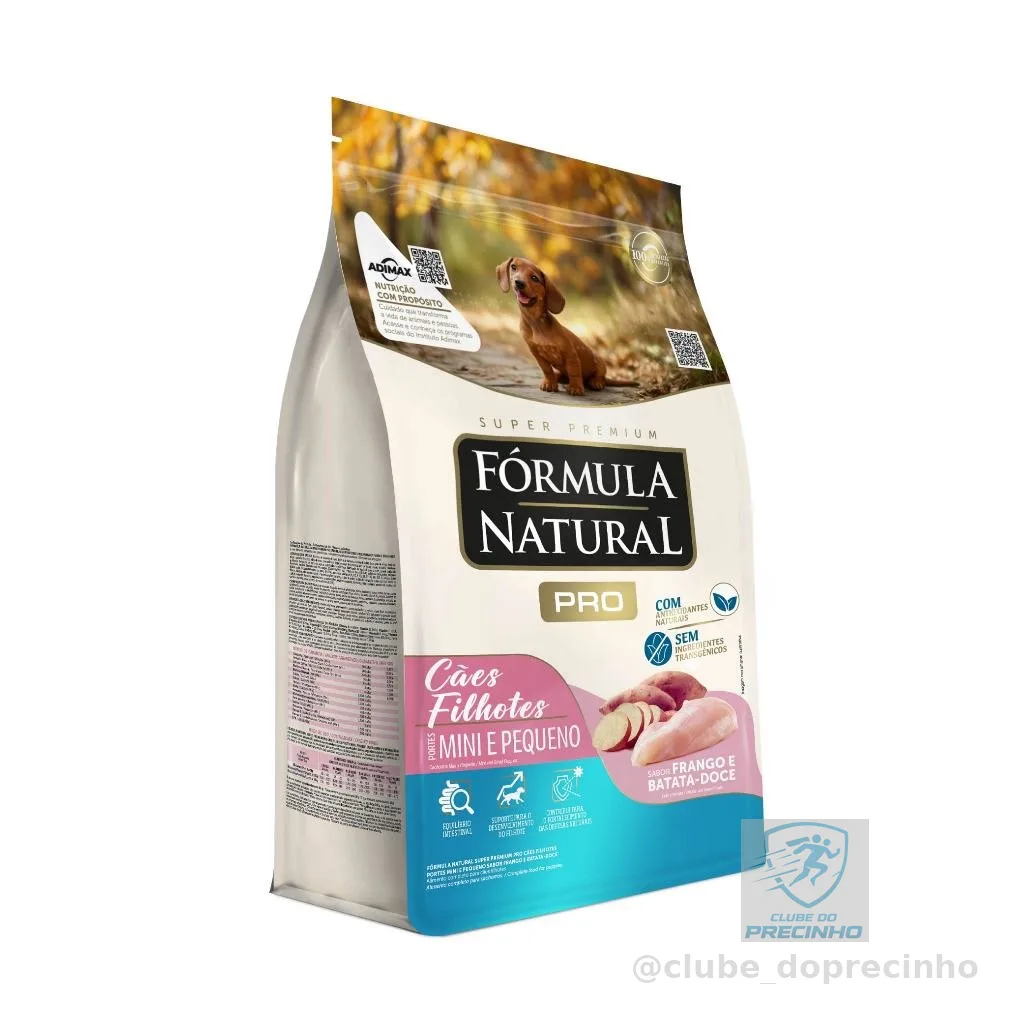 Ração Fórmula Natural Pro Cães Filhotes Porte Mini e Pequeno 2,5kg Adimax