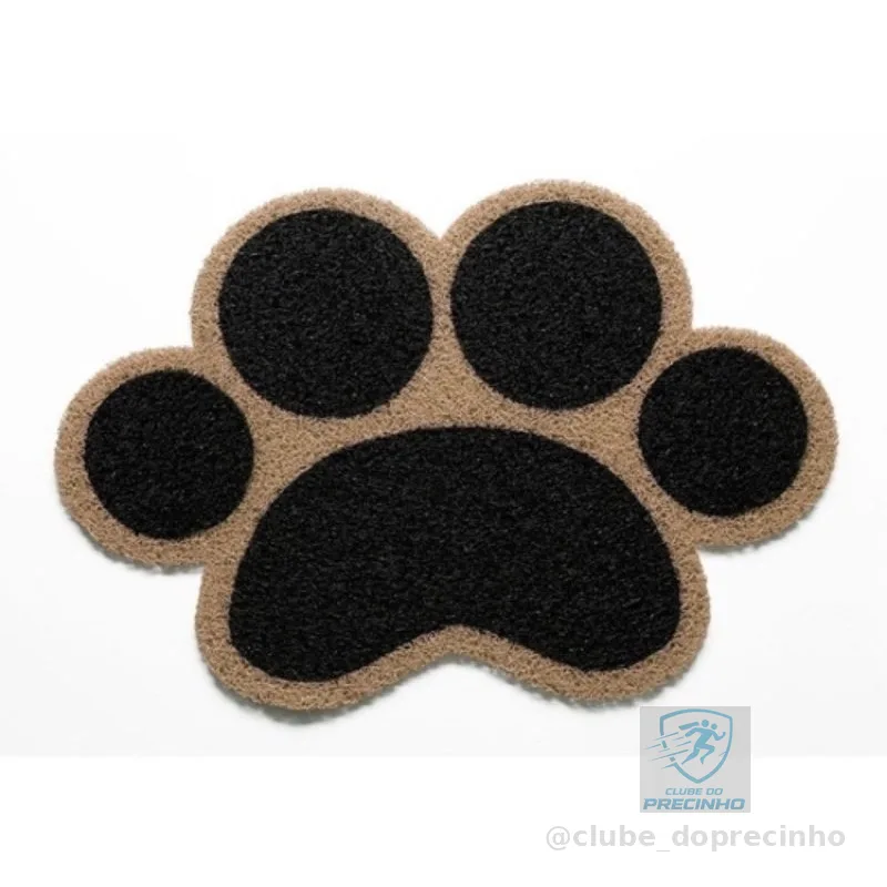 Tapete capacho Pata de pets no formato./ 0,60X0,40cm.