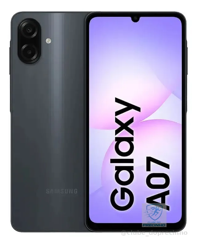 Smartphone Samsung Galaxy A07 4G 256GB 8GB Preto 6,7"
