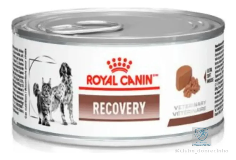 Ração Úmida Royal Canin Lata Veterinary Diet Recovery para Cães e Gatos em Recuperação 195g