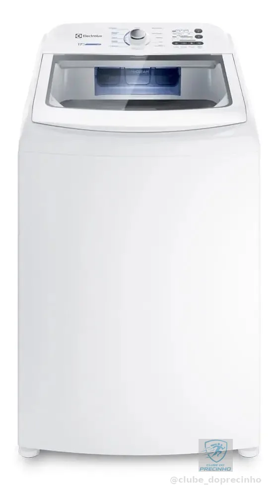 Máquina de Lavar 17kg Electrolux Essential Care com Cesto Inox, Jet&Clean e Ultra Filter LED17