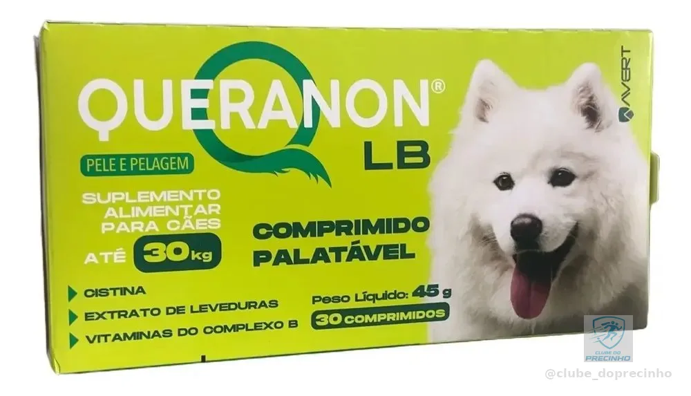 Queranon LB Avert Suplemento Vitamínico para Cães até 30kg 30 Comprimidos
