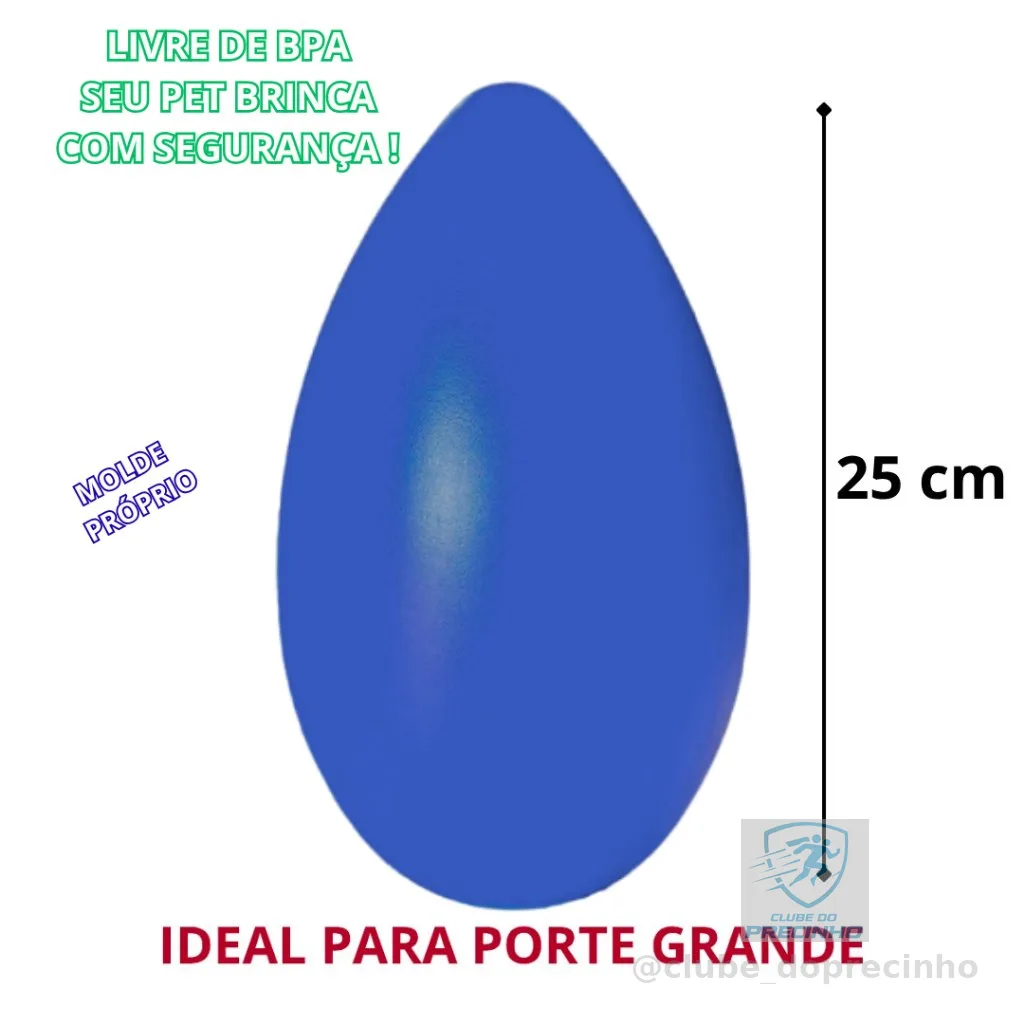 Brinquedo Interativo Mordedor Anti Stress Para Cachorro Ovo Maluco Porte GRANDE Pet
