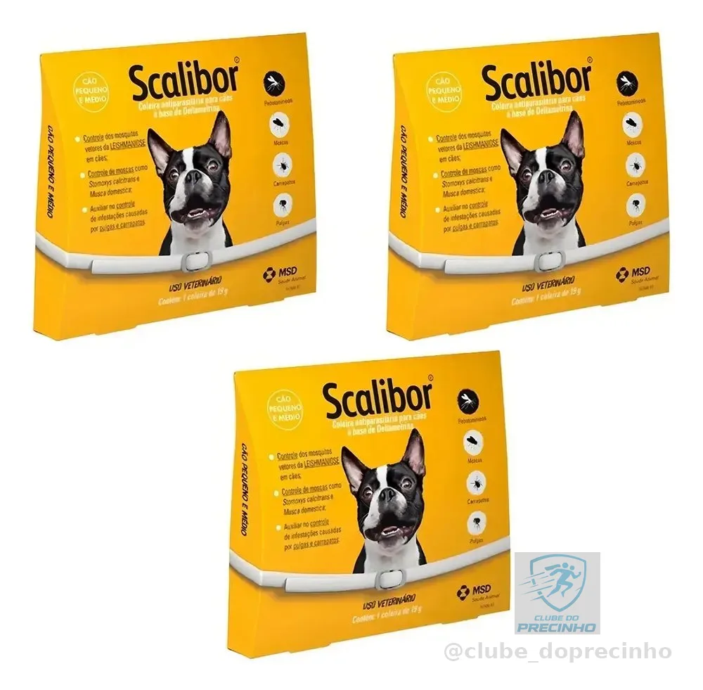 Coleira Scalibor Antipulgas e Carrapatos 65cm Para Cães Leishmaniose