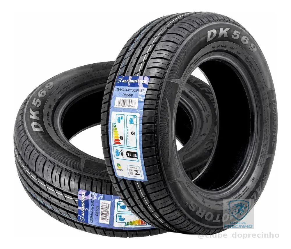 Kit 2 Pneus Aro 14 175/65r14c Alfamotors Dk569 Velocidade T T