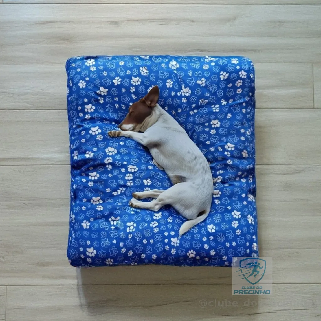 Cama Colchonete Almofada para Cachorro ou Gato Pet Pequeno Médio e Grande Lavável com Zíper